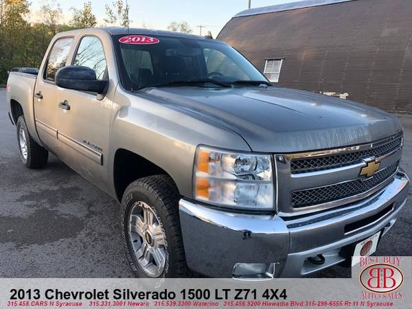 2013 CHEVY SILVERADO 1500 LT Z71 4X4 CREW CAB! FINANCING AVAILABLE!!!! for sale in N SYRACUSE, NY