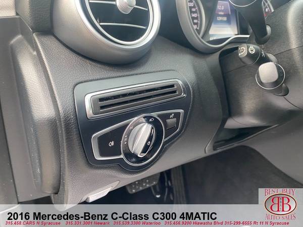 2016 MERCEDES-BENZ C-CLASS C300 4MATIC EVERYONE APPROVED! - cars & for sale in NEWARK, NY – photo 12