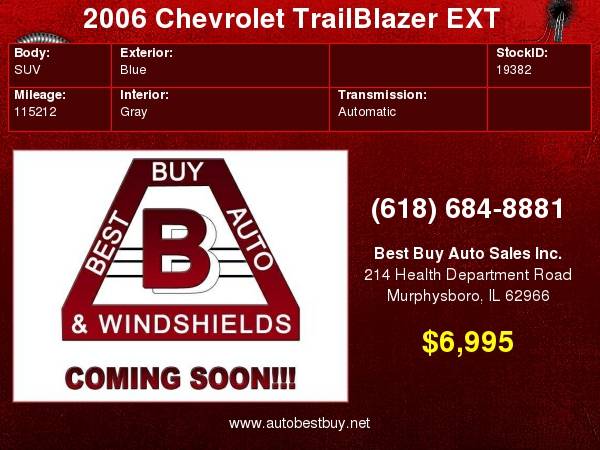 2006 Chevrolet TrailBlazer EXT LS 4dr SUV 4WD Call for Steve or Dean for sale in Murphysboro, IL