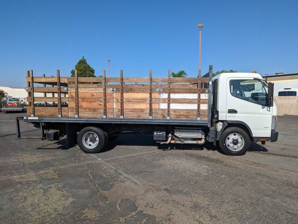 2015 Mitsubishi Fuso FE160 16FT Stake Bed Truck With Leftgate DIESEL for sale in Fountain Valley, CA – photo 3
