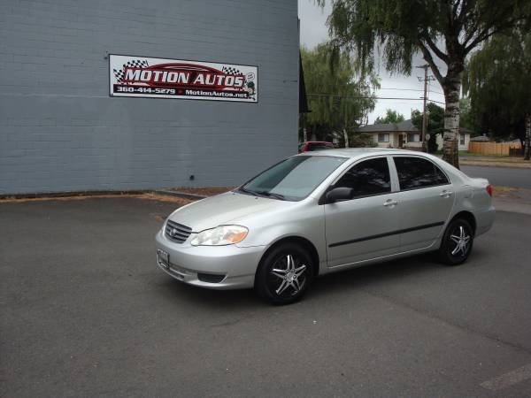 2003 TOYOTA COROLLA 4-DOOR 4-CYL AUTO AC PS 132K MILES WOW !!! for sale in LONGVIEW WA 98632, OR – photo 2