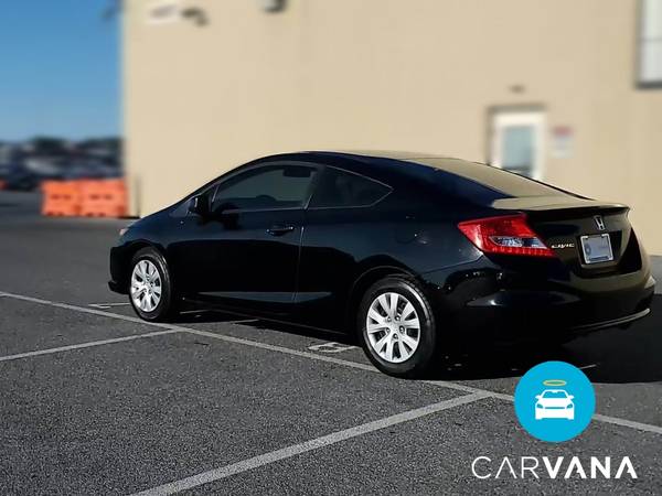 2012 Honda Civic LX Coupe 2D coupe Black - FINANCE ONLINE - cars &... for sale in Atlanta, IL – photo 7