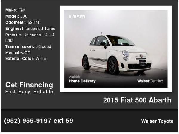 2015 Fiat 500 Abarth - - by dealer - vehicle for sale in Bloomington, MN