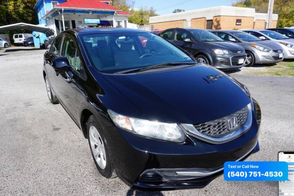 2013 Honda Civic LX Sedan 5-Speed AT - ALL CREDIT WELCOME! - cars &... for sale in Roanoke, VA – photo 4