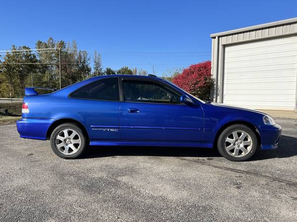 2000 Honda Civic EM1 Si Coupe Electron Blue Pearl - 99 Unmodified! for sale in Cincinnati, OH – photo 5