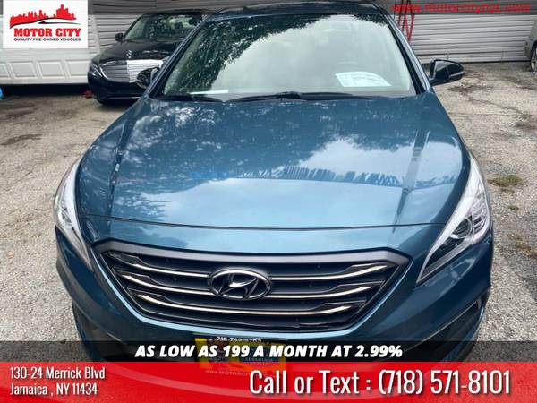 CERTIFIED 2015 HYUNDAI SONATA SPORT! CLEAN! LEATHER! KEYLESS ! RIMS!... for sale in Jamaica, NY – photo 3
