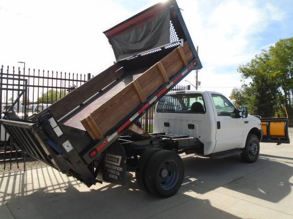 2001 Ford F450 9' Landscape Dump Truck w/ Plow (4x4) 81k Miles for sale in Dupont, CO – photo 4
