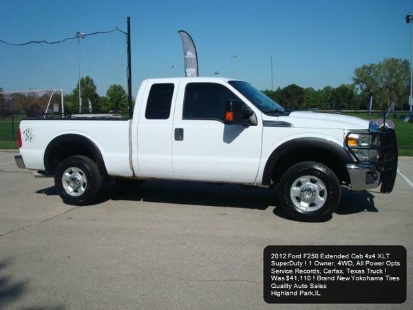 2012 Ford F-250 XLT 4x4 4WD F250 Extended Cab Texas Truck NEW TIRES ! for sale in Highland Park, IL
