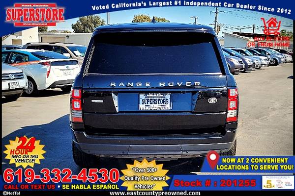 2017 LAND ROVER RANGE ROVER 5.0L V8 SUPERCHARGE-EZ FINANCING-LOW... for sale in El Cajon, CA – photo 10