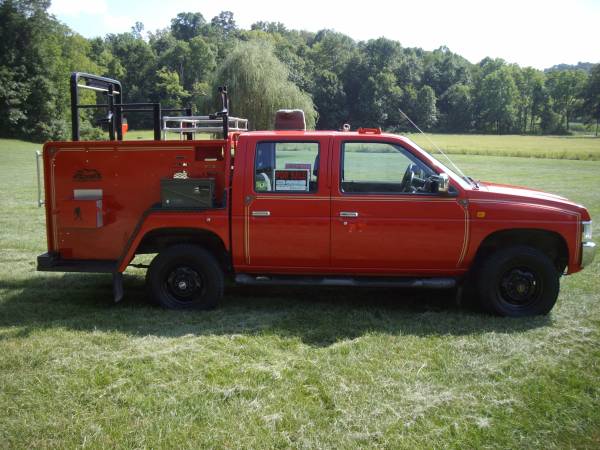 1993 Nissan/Datsun 4x4 firetruck pickup truck - - by for sale in New Concord, OH
