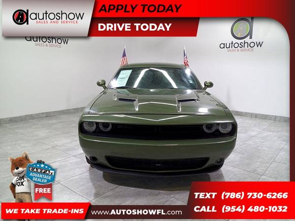 2019 Dodge Challenger SXT for only 195 DOWN OAC for sale in Plantation, FL – photo 2