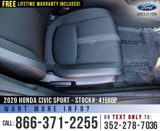 2020 Honda Civic Sedan Sport Remote Start - Touchscreen for sale in Alachua, FL – photo 21