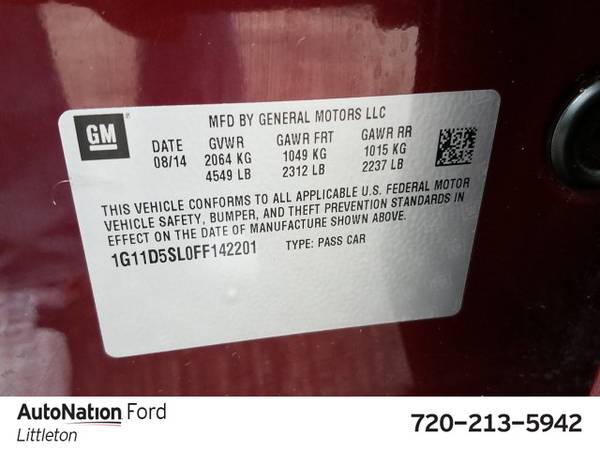 2015 Chevrolet Malibu LT SKU:FF142201 Sedan for sale in Littleton, CO – photo 22