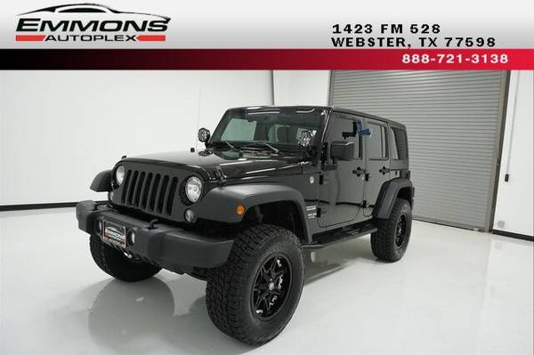 2014 *Jeep* *Wrangler Unlimited* *Sport* Black Clear for sale in Webster, TX