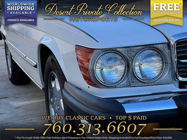 1989 Mercedes-Benz 560SL Original Paint 58k Mile Convertible only at for sale in Palm Desert , CA – photo 4