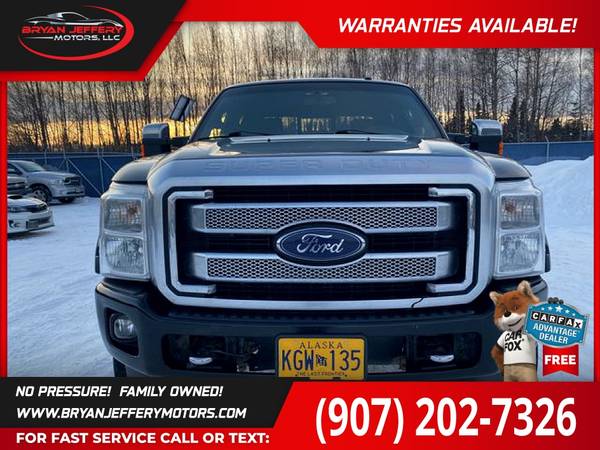 2014 Ford F350 Super Duty Crew Cab Lariat Pickup 4D 6 34 ft FOR ONLY for sale in Anchorage, AK – photo 3