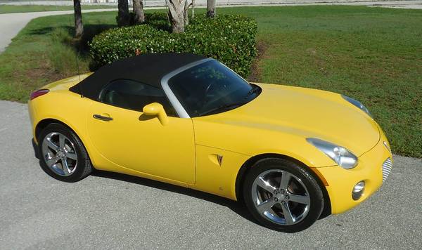 2007 Pontiac Solstice Convertible Mean Yellow 72k Miles - cars &... for sale in Fort Myers, FL – photo 6