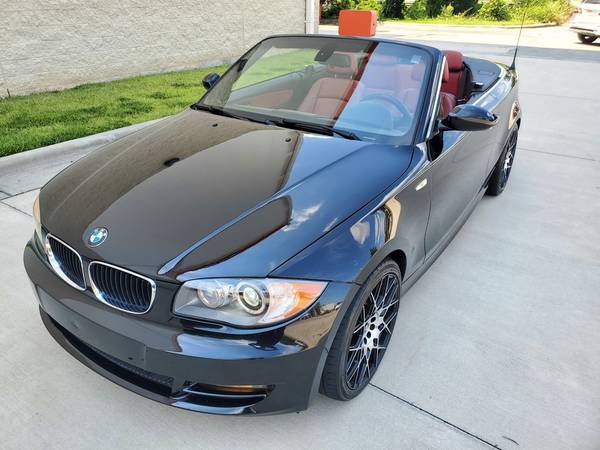 2009 BMW 128i - 92K Miles - Black on Red - Clean Carfax - cars & for sale in Raleigh, NC