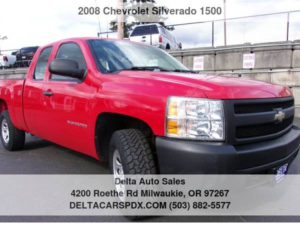 2008 Chevrolet Chevy Silverado 1500 4WD Ext Cab 1 Owner NEW TIRES for sale in Milwaukie, OR
