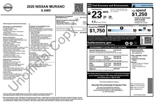 2020 Nissan Murano S for sale in Hazleton, PA – photo 4