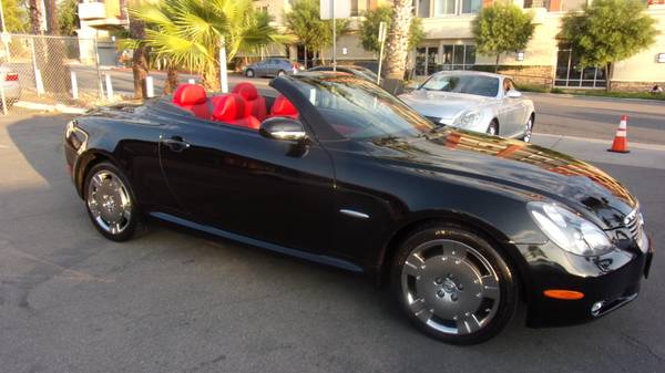 2005 Lexus SC430 Pebble Beach 67k miles! warranty black/red nav for sale in Escondido, CA