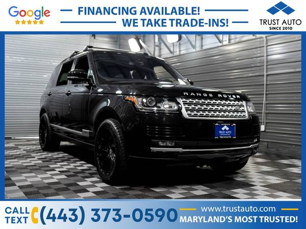 2016 Land Rover Range Rover 50L V8 Supercharged LWBLuxury SUV - cars for sale in Sykesville, MD – photo 4