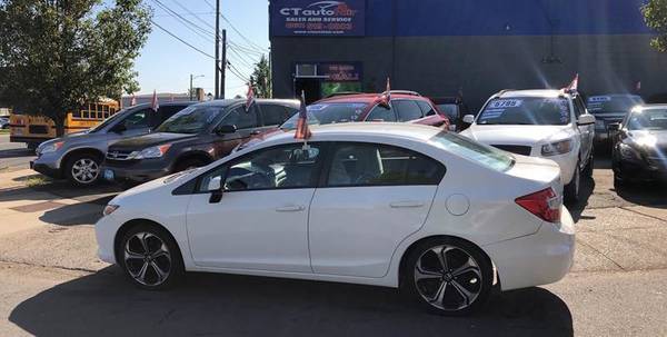 2012 *Honda* *Civic Sedan* *4dr Automatic LX* White for sale in West Hartford, CT – photo 6