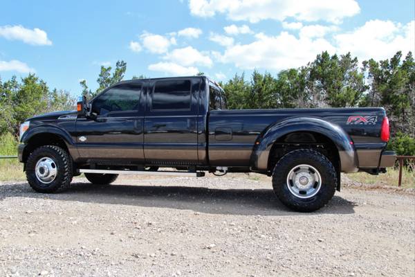 2015 FORD F350 KING RANCH 4X4 - BLK ON BLK - NAV ROOF- NEW 35" TOYO MT for sale in Liberty Hill, TX – photo 5