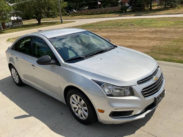 Silver 2015 Chevy Cruze LS (113, 000 Miles) - - by for sale in Dallas Center, IA – photo 4