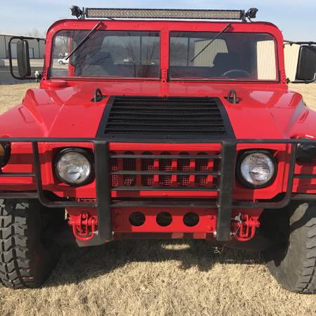 Military Humvee Truck 4X4 Pickup - RED | On-Road Title | Am General for sale in Catoosa, OK – photo 6