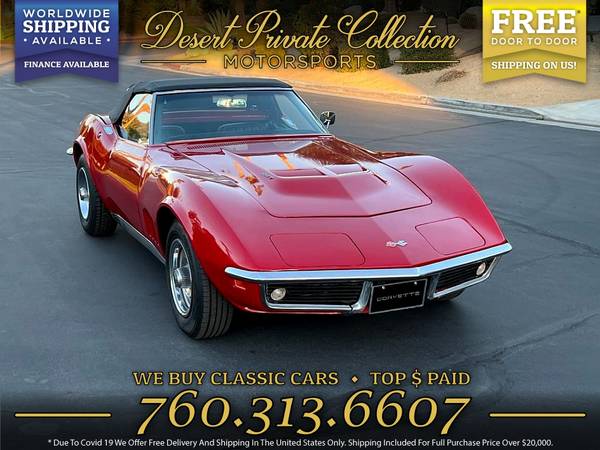 1968 Chevrolet Corvette Convertible Numbers Matching with ONLY for sale in Palm Desert , CA – photo 3