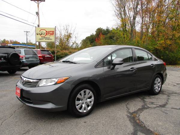 2012 HONDA CIVIC LX, 4DR, AUTOMATIC, A/C-WE FINANCE EVERYONE! for sale in Pelham, ME – photo 2