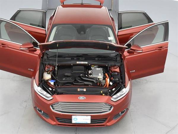 2014 Ford Fusion SE Hybrid Sedan 4D sedan Red - FINANCE ONLINE for sale in Augusta, GA – photo 4