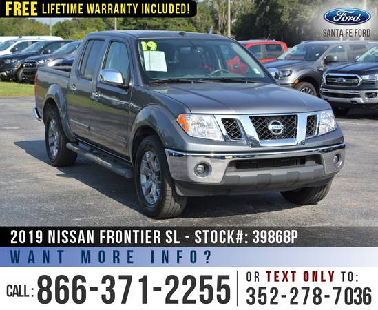 2019 NISSAN FRONTIER SL *** Cruise, SiriusXM, Leather Seats *** for sale in Alachua, FL