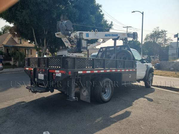 2009 Ford F550 4x4 Flatbed with Auto Crane 5005EH for sale in Los Angeles, CA – photo 10