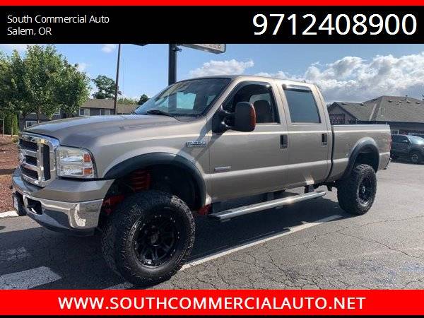 2005 FORD F-250 CREW CAB SHORT BED POWERSTROKE DIESEL 4X4 for sale in Salem, OR