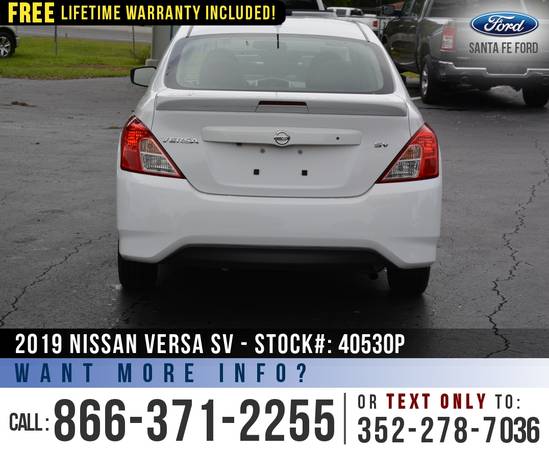 2019 Nissan Versa Sedan SV *** Camera, Keyless Entry, Bluetooth ***... for sale in Alachua, AL – photo 6