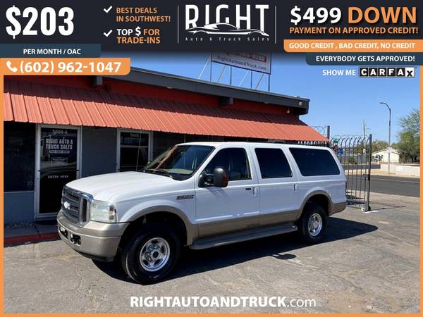 203/mo-2005 Ford Excursion Eddie Bauer Sport Utility 4D - cars & for sale in Glendale, AZ