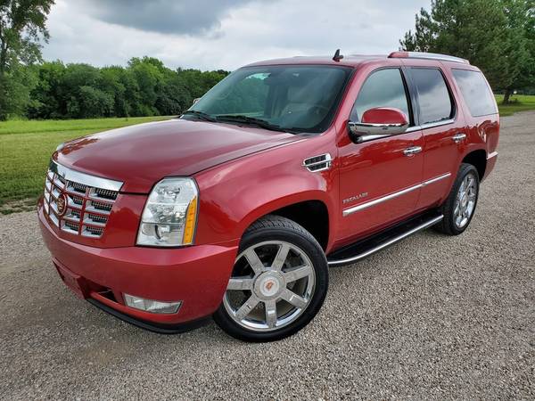 2014 CADILLAC ESCALADE LUXURY AWD CRYSTAL RED TAN LTHR 85K NEW TIRES for sale in Kansas City, NE – photo 2