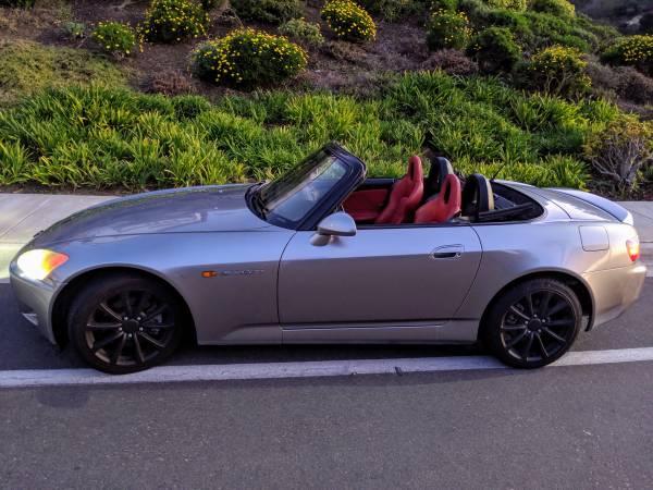 SOLD - 2001 Honda S2000 Silverstone+Red Leather for sale in Del Mar, CA – photo 2