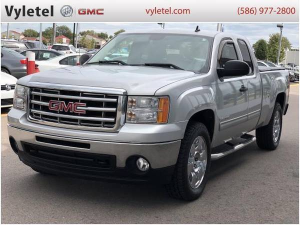 2011 GMC Sierra 1500 truck 4WD Ext Cab 143.5 SLE - GMC Pure Silver... for sale in Sterling Heights, MI – photo 5