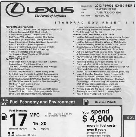 2012 Lexus GX 460 for sale in Bethesda, District Of Columbia – photo 13