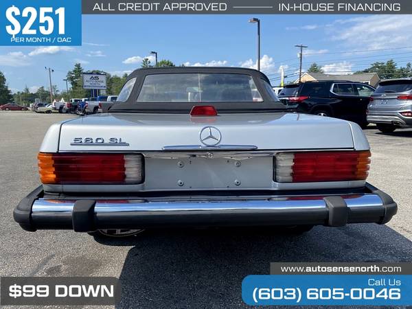 251/mo - 1987 Mercedes-Benz 560 SL - - by dealer for sale in Chichester, ME – photo 8