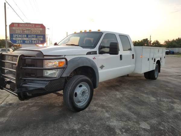 2011 F550 Dually Crew cab 11ft utility bed 6 7 Diesel - cars & for sale in Pasadena, TX – photo 2