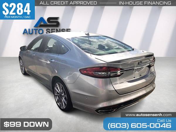 284/mo - 2017 Ford Fusion Platinum AWD - - by dealer for sale in Chichester, VT – photo 4