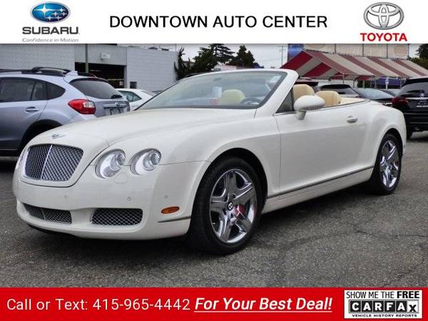 2007 Bentley Continental GTC Base Convertible Glacier White for sale in Oakland, CA