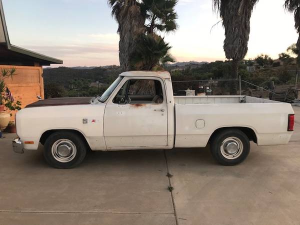 1987 Dodge D100 Short Bed - cars & trucks - by owner - vehicle... for sale in Valley Center, CA