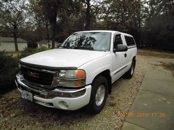 2004 GMC Z71 4X4 Pickup Truck with Shell for sale in Pittsburg, MO