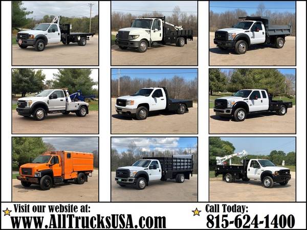FLATBED & STAKE SIDE TRUCKS CAB AND CHASSIS DUMP TRUCK 4X4 Gas for sale in Bloomington, IL