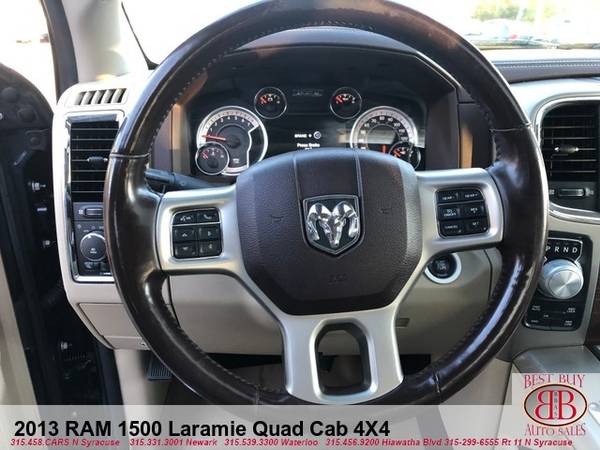 2013 DODGE RAM 1500 LARAMIE QUAD CAB 4X4! FULLY LOADED! PREMIUM SOUND! for sale in N SYRACUSE, NY – photo 13